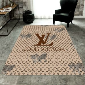 HOT Louis Vuitton Brown Luxury Brand Carpet Rug Limited Edition