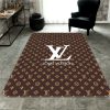 Louis Vuitton Black White Luxury Brand Carpet Rug Limited Edition