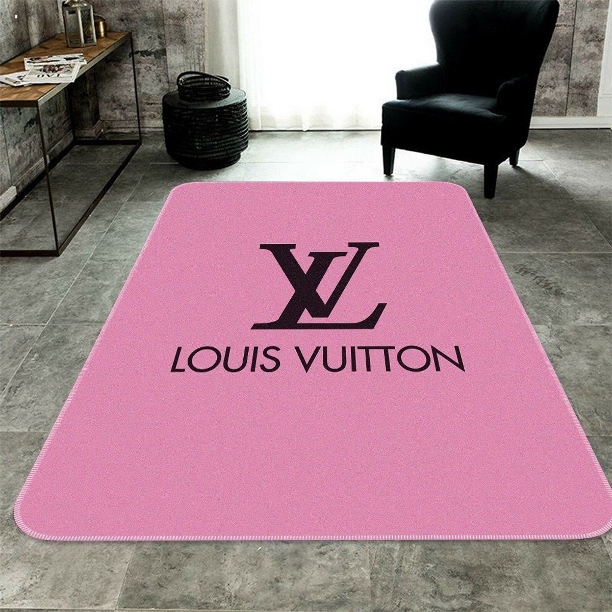 Louis Vuitton Pink Color Luxury Brand Carpet Rug Limited Edition Luxury Store