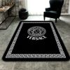 Versace Black Mix Grey Luxury Brand Carpet Rug Limited Edition Versace Black Mix Grey Luxury Brand Carpet Rug Limited Edition