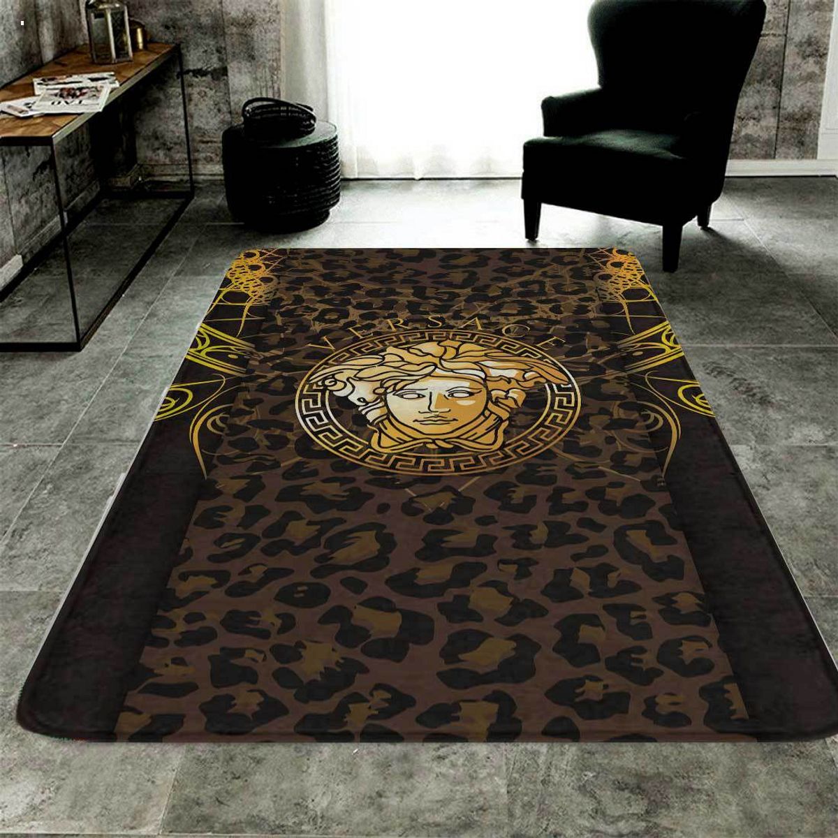 Versace Leopard Skin Luxury Brand Carpet Rug Limited Edition