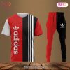 Adidas Black Mix White T-Shirt And Pants Luxury Brand Limited Edition