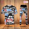 Adidas Printing 3D Pattern T-Shirt And Pants Luxury Brand Limited Edition
