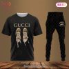 Gucci Black Mix Color Luxury Brand T-Shirt And Pants Limited Edition