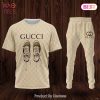 Gucci Black Printing Pattern Luxury Brand T-Shirt And Pants Limited Edition
