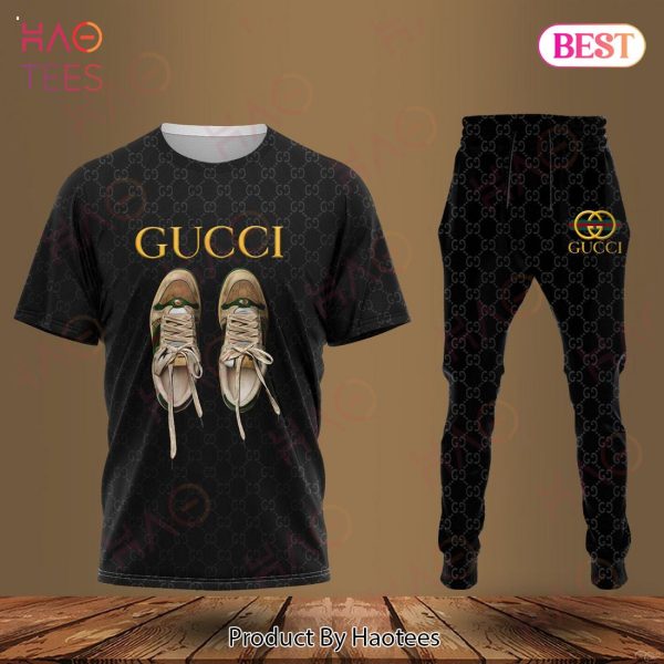 Gucci Printing Logo Luxury Brand T-Shirt And Pants Limited Edition