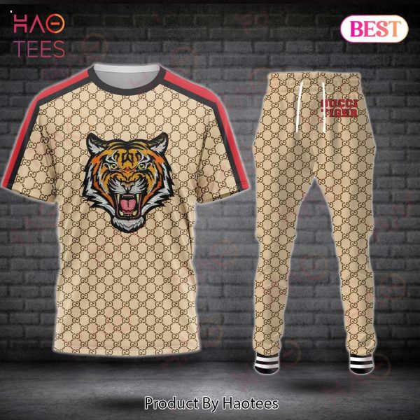Gucci Tiger Luxury Brand T-Shirt And Pants Limited Edition