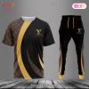 Louis Vuitton Black Mix Logo Luxury Brand T-Shirt And Pants Limited Edition Louis Vuitton Black Mix Logo Luxury Brand T-Shirt And Pants Limited Edition