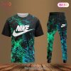 Nike Black Blue Luxury Brand T-Shirt And Pants Limited Edition