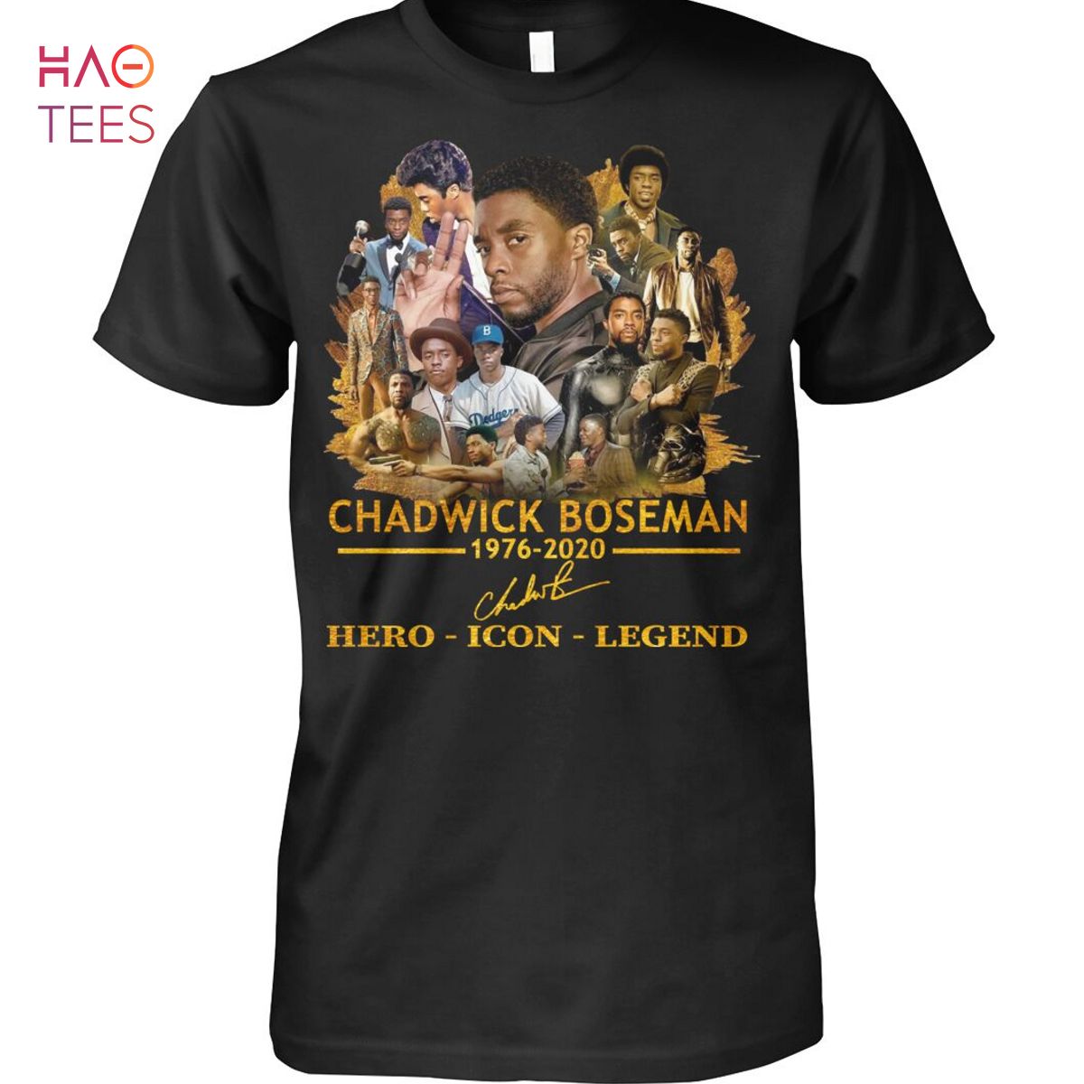 Chadwick Boseman 1976-2020 Here Icon Legend Shirt