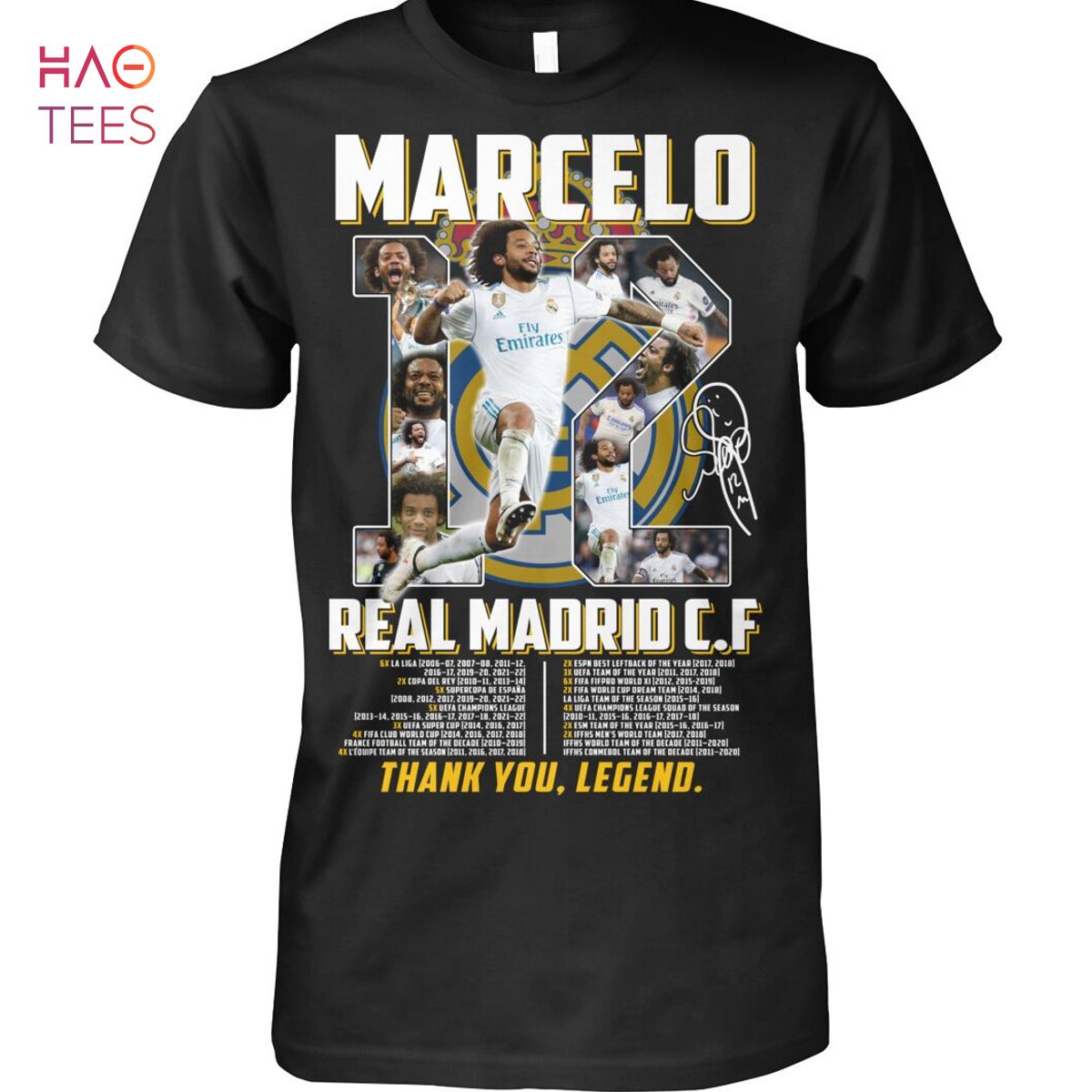 Marcelo 12 Real Madrid C.F Thank You Legend Shirt