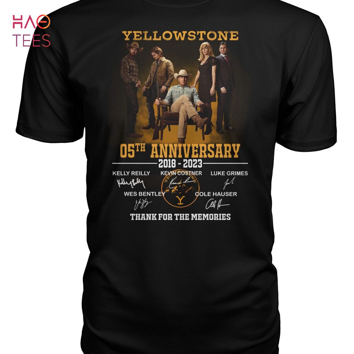 Yellowstone 05 Anniversary 2018-2023 Thank For The Memories Shirt Yellowstone 05 Anniversary 2018-2023 Thank For The Memories Shirt