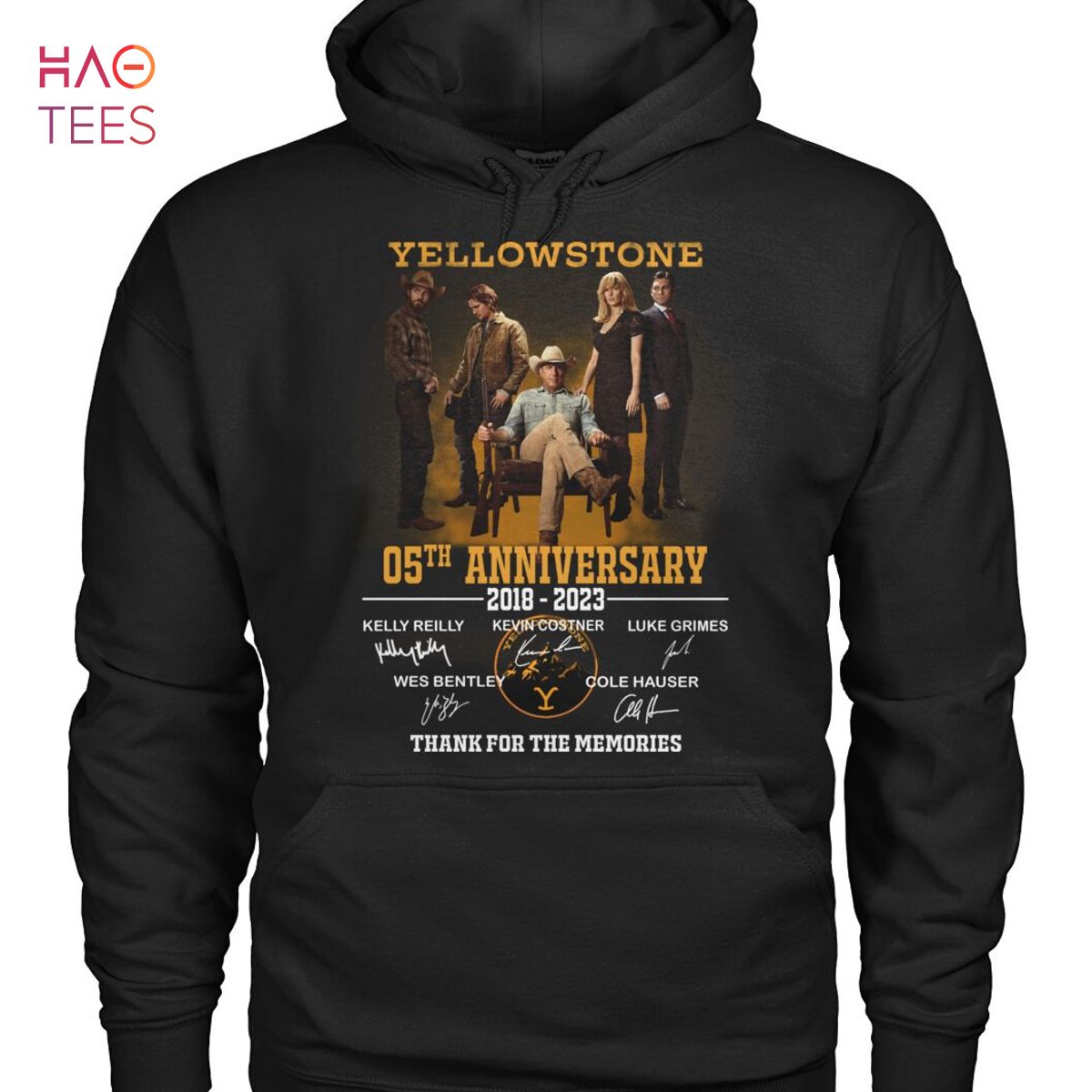 Yellowstone 05 Anniversary 2018-2023 Thank For The Memories Shirt Yellowstone 05 Anniversary 2018-2023 Thank For The Memories Shirt