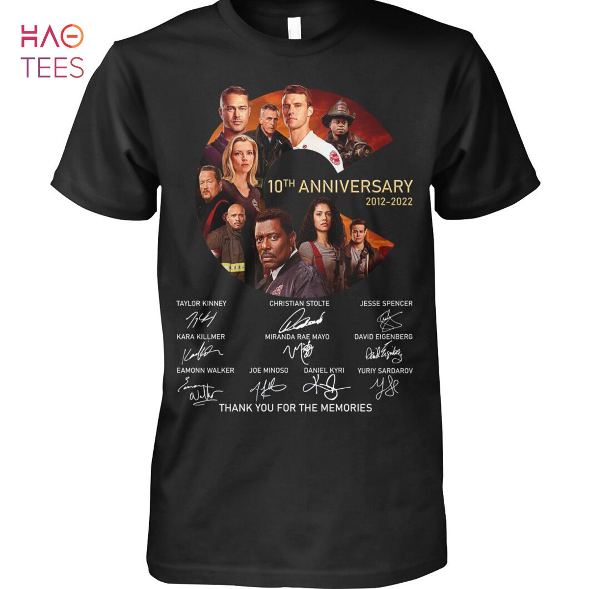 Chicago Fire 10 Anniversary 2012-2022 Thank You For The Memories Shirt