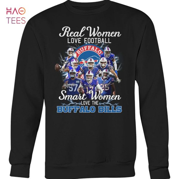 Real Women Love Football Smart Women Love The Buffalo Bills Shirt