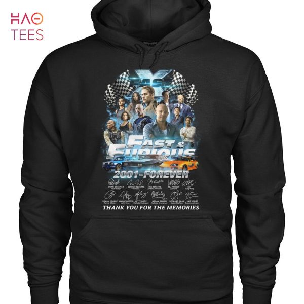 Fast And Furious 2001 Forever Thank You For The Memories Shirt