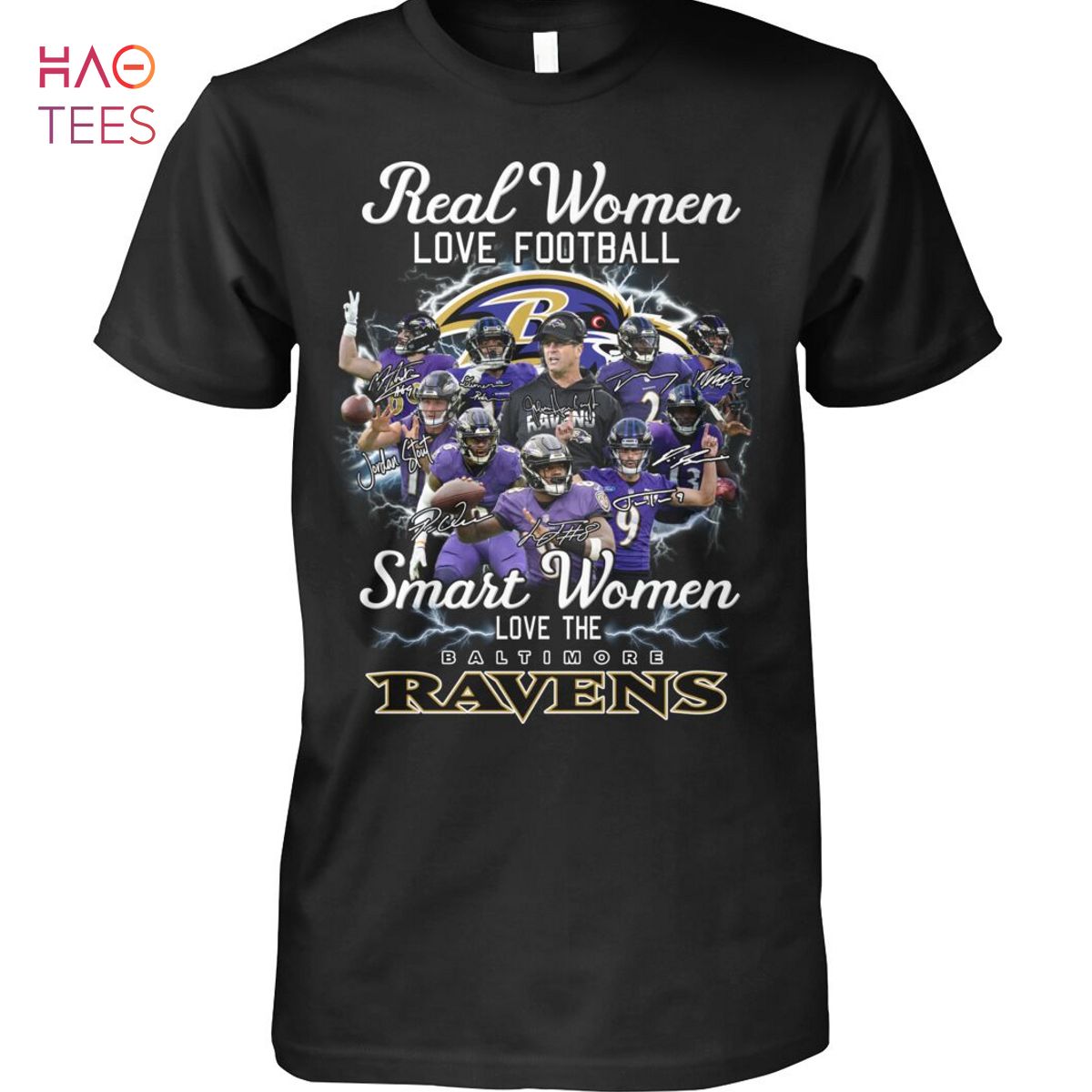 Real Women Love Football Smart Women Love The Baltimore Ravens Shirt