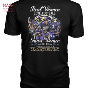 Real Women Love Football Smart Women Love The Baltimore Ravens Shirt