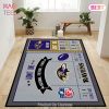 Baltimore Ravens Football Team Nfl Field Living Room Carpet Kitchen Area Rugs