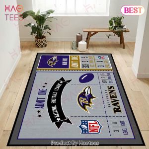 Baltimore Ravens NFL Area Rugs Carpet Mat Kitchen Rugs Floor Decor