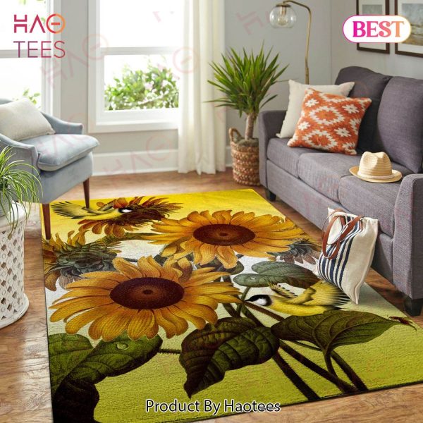 Bird And Sunflower Limited Edition Area Rugs Carpet Mat Kitchen Rugs Floor Decor