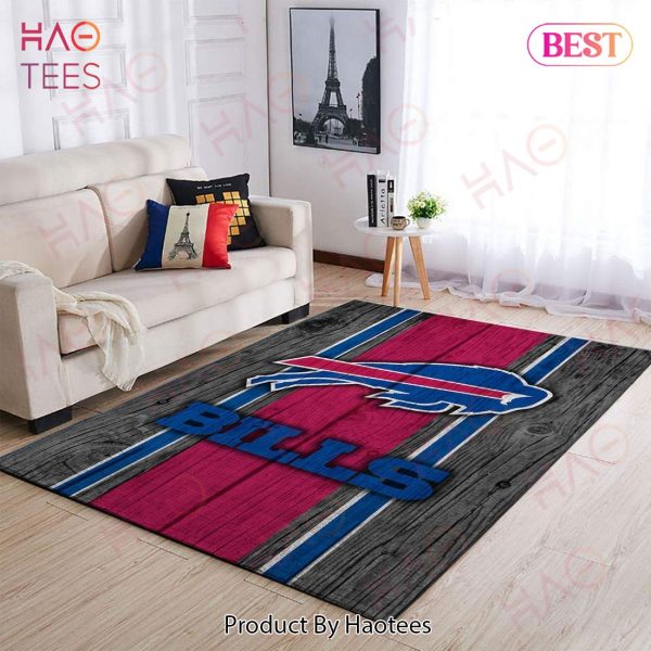 Buffalo Bills Nfl Area Rugs Football Living Room Carpet Team Logo Wooden Style Home Rug Regtangle Carpet Floor Decor Home Decor