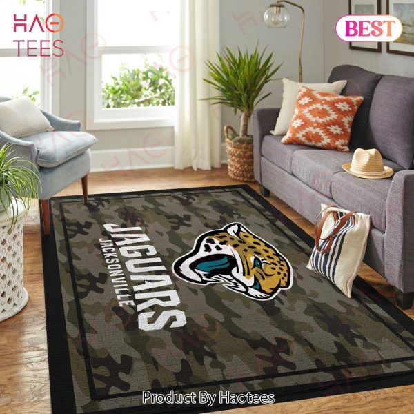 Camo Camouflage Jacksonville Jaguars Nfl Limited Edition  Area Rugs Carpet Mat Kitchen Rugs Floor Decor