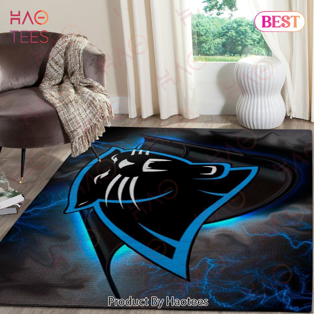 Carolina Panthers Area Rug Nfl Football Team Logo Carpet Living Room Rugs Rug Regtangle Carpet Floor Decor Home Decor V3344
