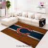 Chicago Bears Football Team Nfl On Wood Living Room Carpet Kitchen Area Rugs
