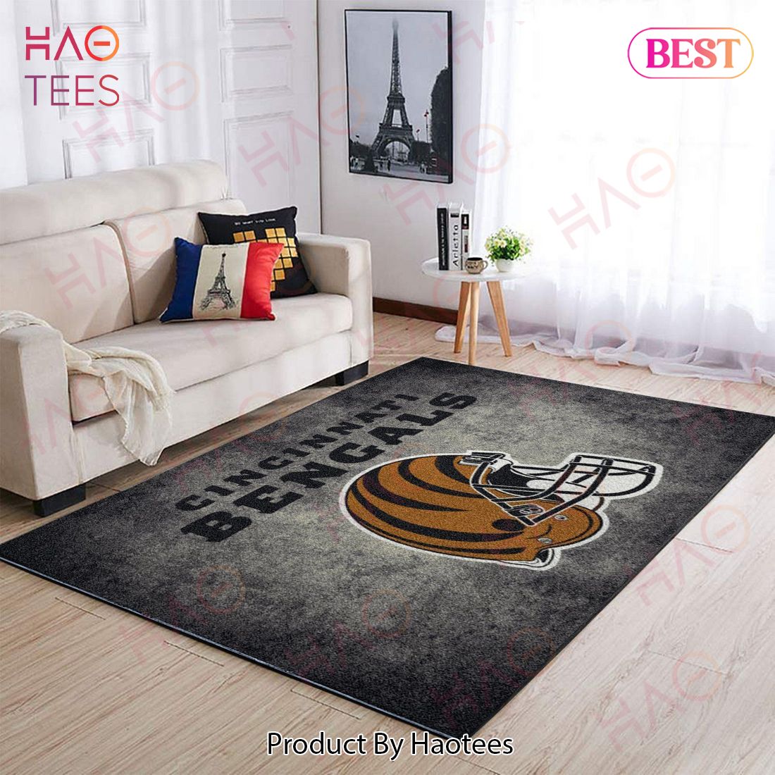 Cincinnati Bengals Area Rug Nfl Football Team Logo Carpet Living Room Rugs Rug Regtangle Carpet Floor Decor Home Decor V8353