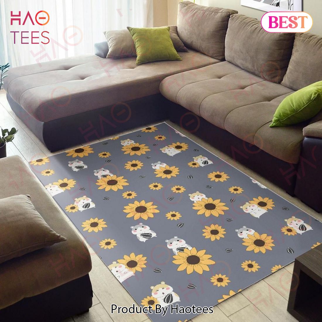 Cute Hamster Sunflower Pattern Bold Patterns Tasteful Area Rugs Carpet Mat Kitchen Rugs Floor Decor Cute Hamster Sunflower Pattern Bold Patterns Tasteful Area Rugs Carpet Mat Kitchen Rugs Floor Decor
