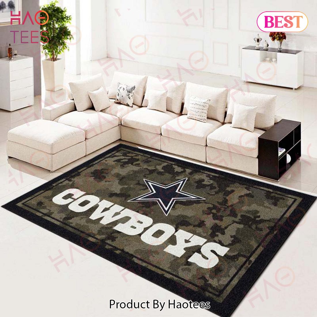 Dallas Cowboys Football Team Nfl Camo Living Room Carpet Kitchen Area Rugs