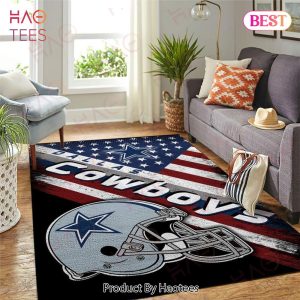 Dallas Cowboys Nfl Area Rugs Team Logo American Flag Style Living Room Carpet Sports Rug Regtangle Carpet Floor Decor Home Decor
