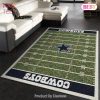 Dallas Cowboys Nfl Area Rugs Team Logo Skull Style Living Room Carpet Sports Rug Regtangle Carpet Floor Decor Home Decor