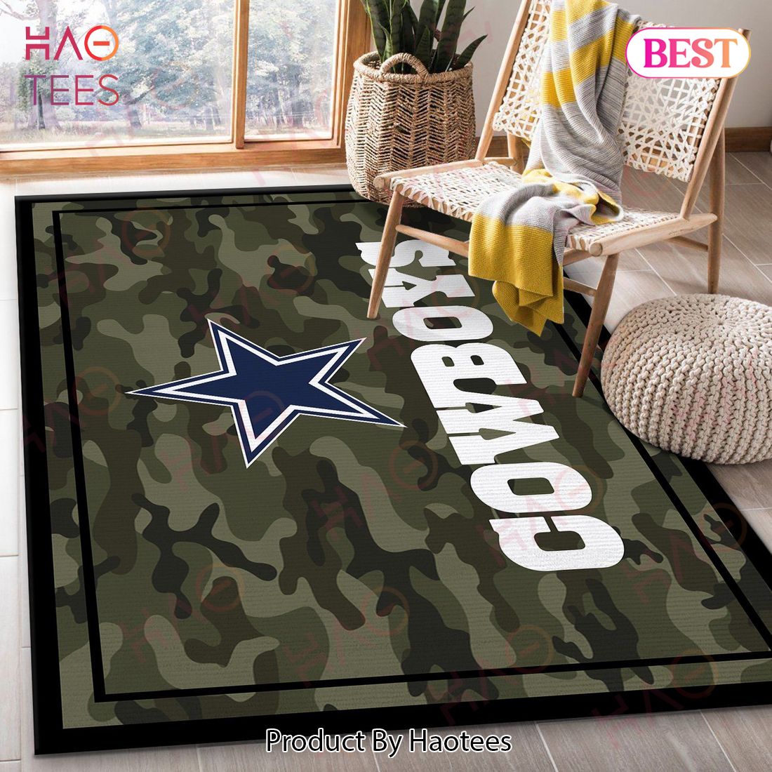 Dallas Cowboys NFL Sport Area Rugs Carpet Mat Kitchen Rugs Floor Decor
