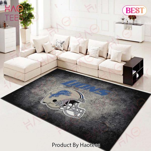 Detroit Lions Football Team Nfl Distressed Living Room Carpet Kitchen Area Rugs