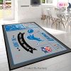Detroit Lions Nfl Area Rugs Football Living Room Carpet Team Logo Gray Wooden Home Rug Regtangle Carpet Floor Decor Home Decor
