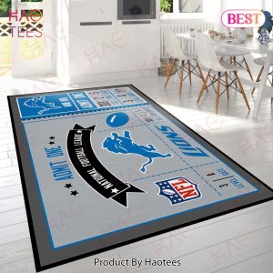 Detroit Lions NFL Area Rugs Carpet Mat Kitchen Rugs Floor Decor