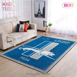 Detroit Lions Nfl Area Rugs Retro Style Living Room Carpet Team Logo Sports Rug Regtangle Carpet Floor Decor Home Decor