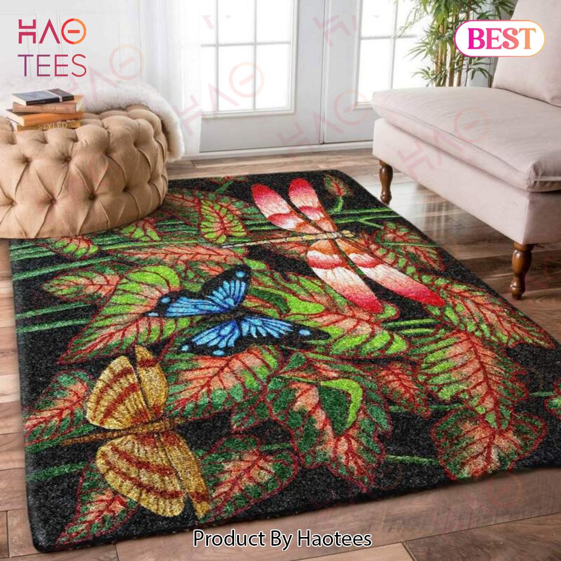 Dragonfly Limited Edition  Area Rugs Carpet Mat Kitchen Rugs Floor Decor - Y511