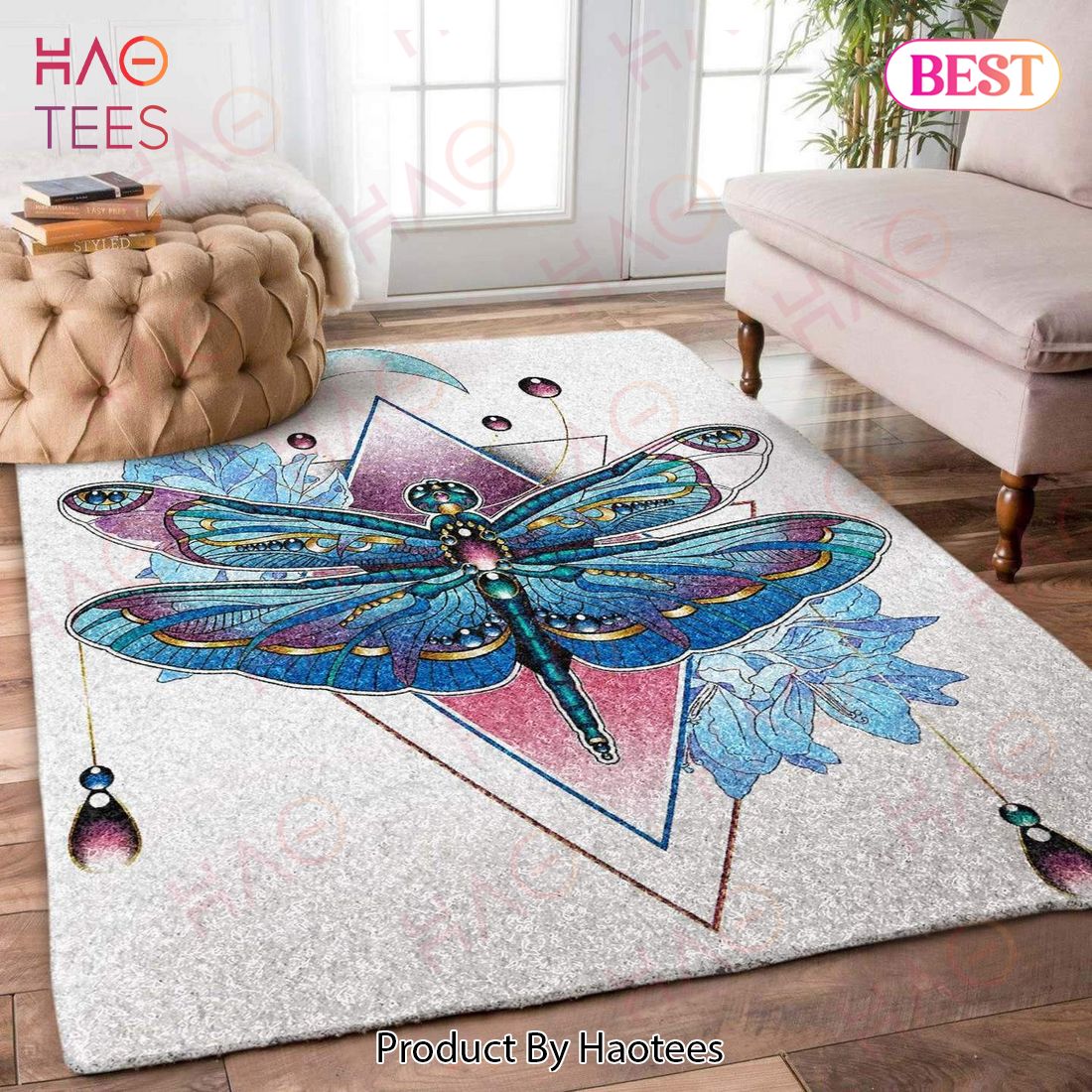 Dragonfly Limited Edition Area Rugs Carpet Mat Kitchen Rugs Floor Decor - KC91