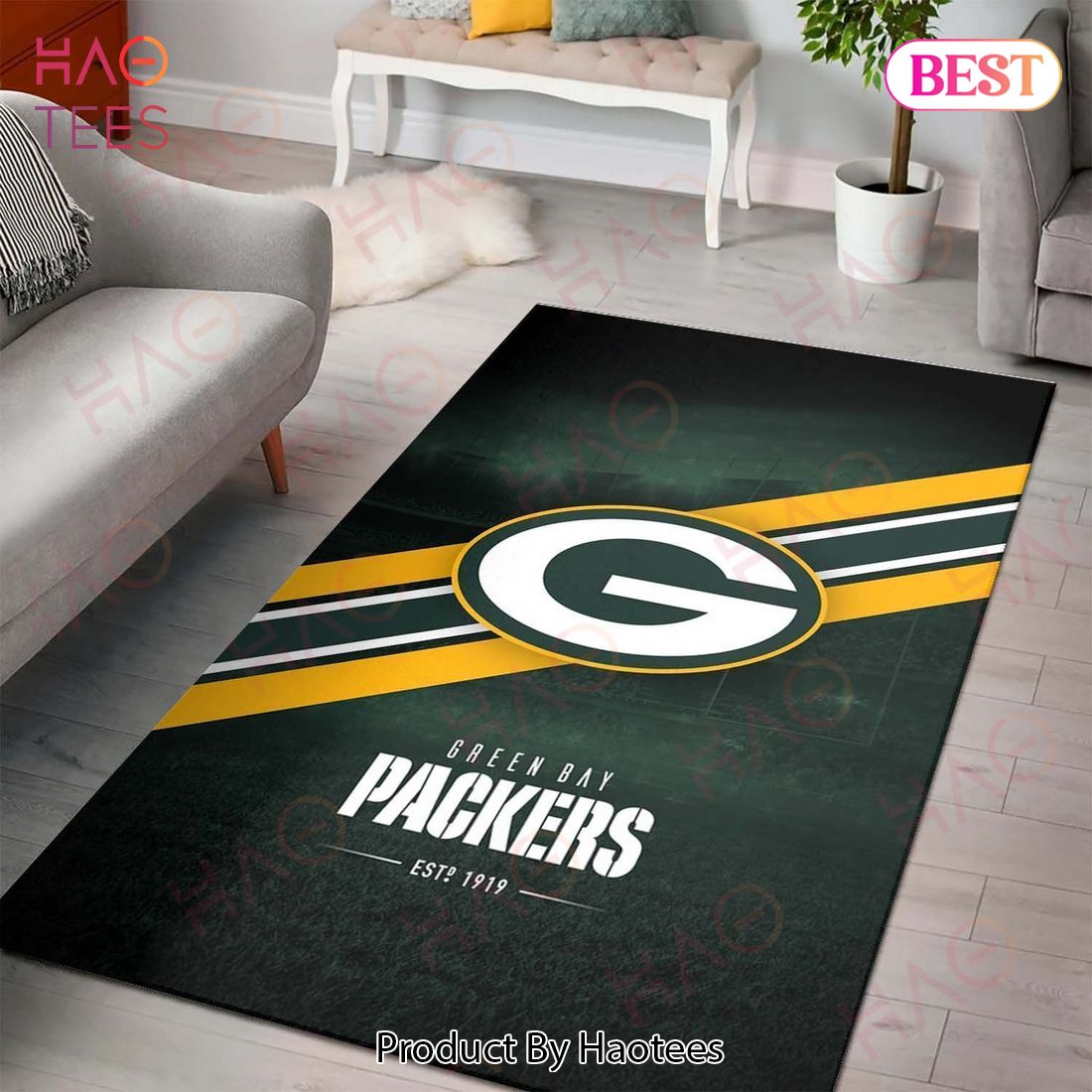 Green Bay Packers Area Rug Nfl Football Team Logo Carpet Living Room Rugs Rug Regtangle Carpet Floor Decor Home Decor V1497