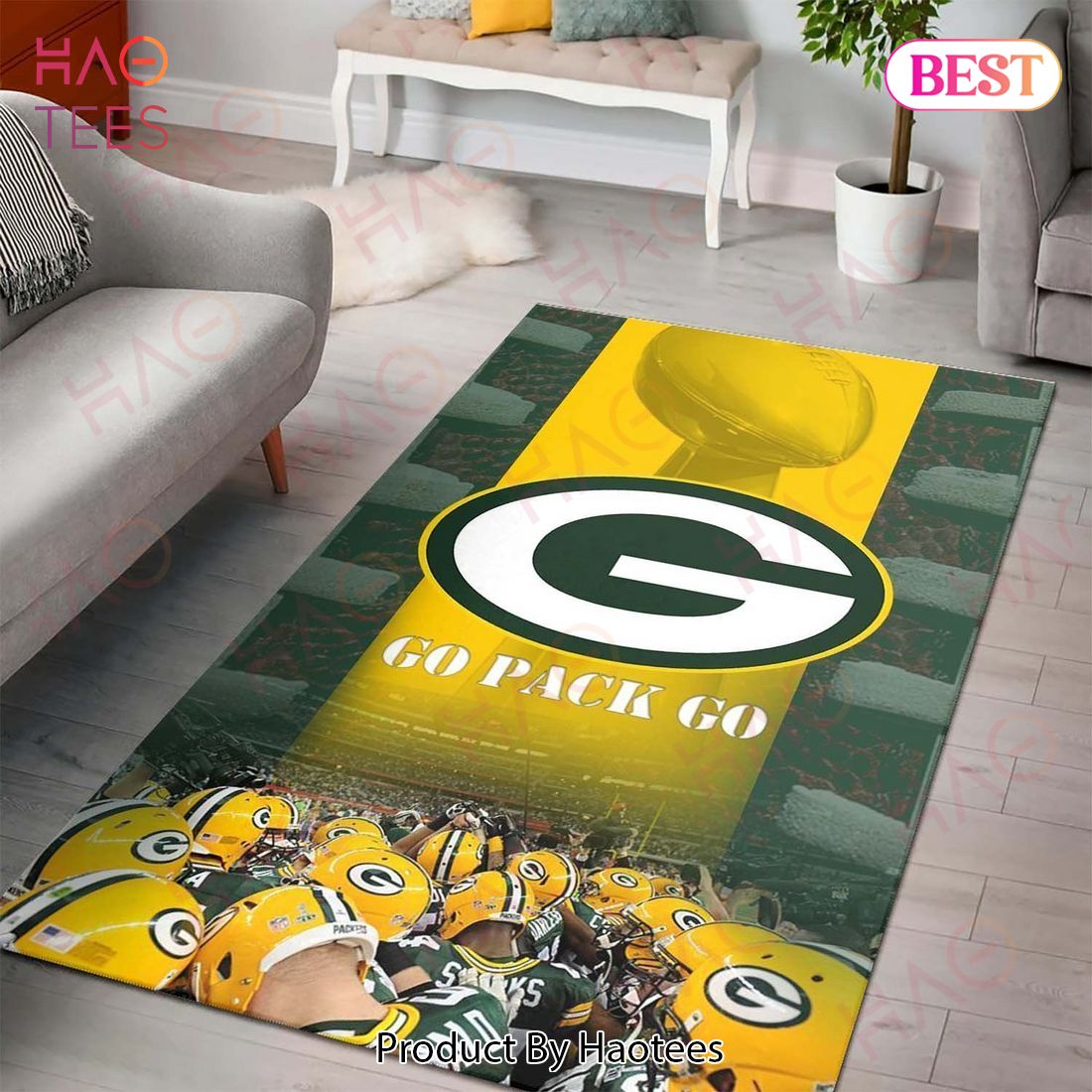 Green Bay Packers Area Rug Nfl Football Team Logo Carpet Living Room Rugs Rug Regtangle Carpet Floor Decor Home Decor V1500