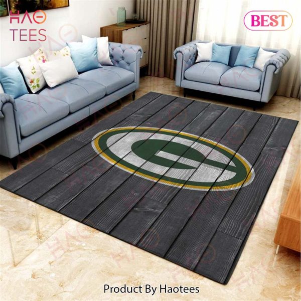 Green Bay Packers Football Team Nfl On Wood Living Room Carpet Kitchen Area Rugs