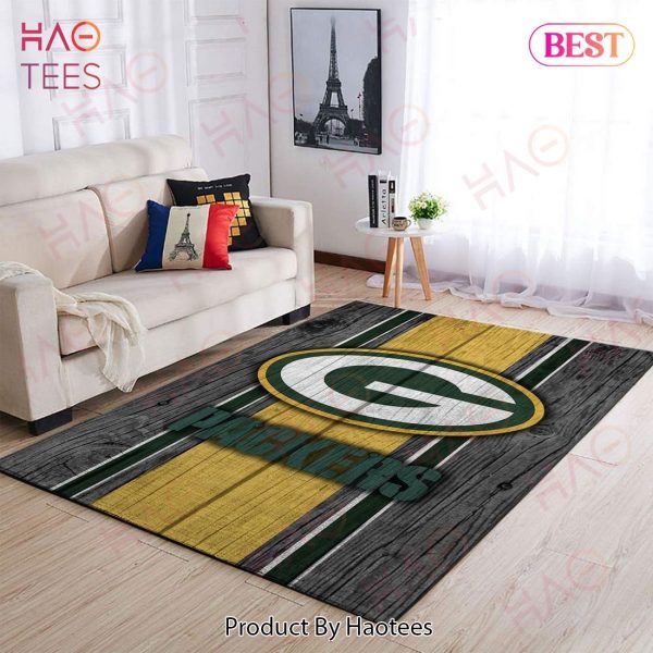 Green Bay Packers Nfl Area Rugs Football Living Room Carpet Team Logo Wooden Style Home Rug Regtangle Carpet Floor Decor Home Decor