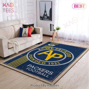 Green Bay Packers Nfl Area Rugs Retro Style Living Room Carpet Team Logo Sports Rug Regtangle Carpet Floor Decor Home Decor