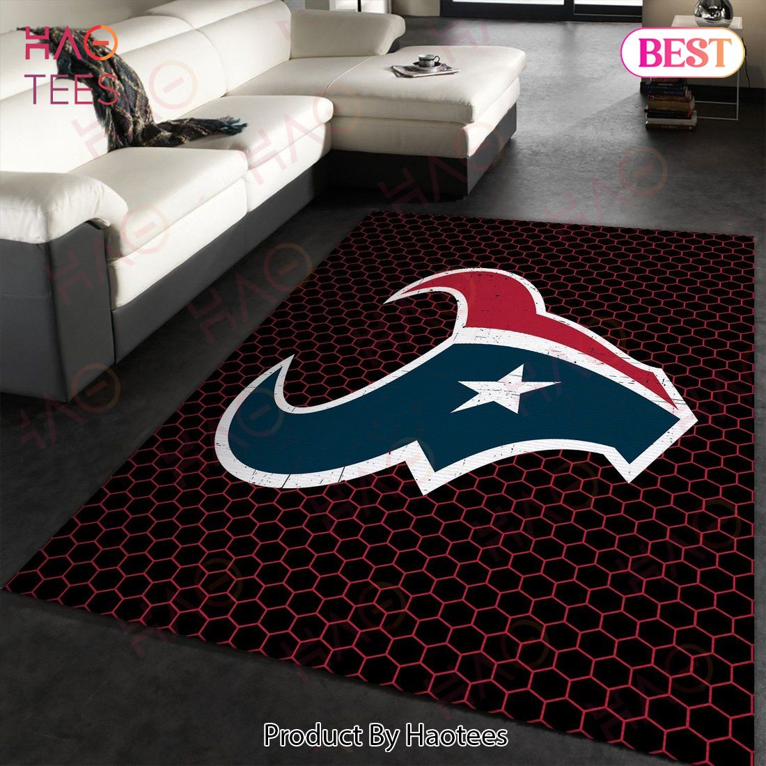 Houston Texans NFL Area Rugs Carpet Mat Kitchen Rugs Floor Decor