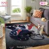 Houston Texans Nfl Area Rugs Skull Flower Style Living Room Carpet Sports Rug Regtangle Carpet Floor Decor Home Decor