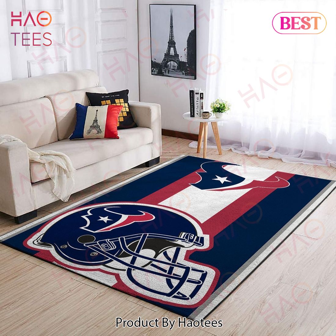 Houston Texans Nfl Area Rugs Team Logo Helmet Living Room Carpet Sports Rug Regtangle Carpet Floor Decor Home Decor