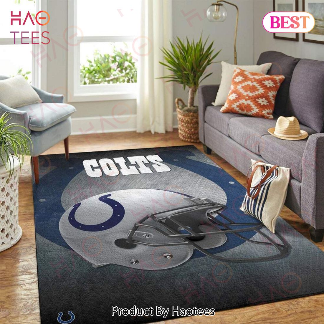Indianapolis Colts Nfl Area Rugs Team Helmet Living Room Carpet Sports Rug Regtangle Carpet Floor Decor Home Decor